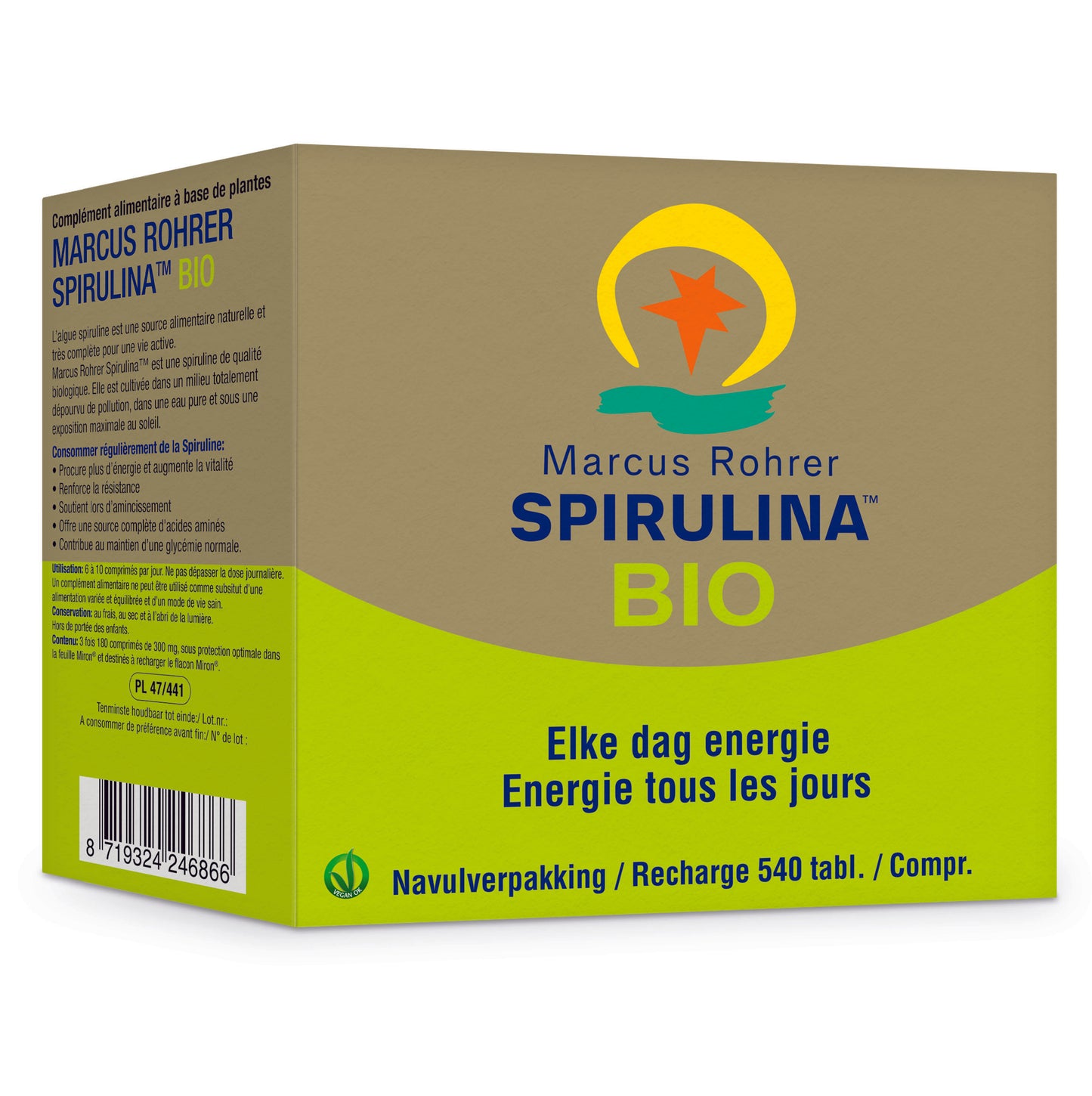 Bio Spirulina Marcus Rohrer - 3 x180 tabl