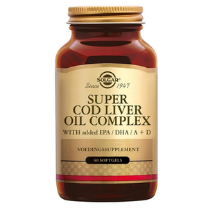 Solgar Super Cod Liver Oil Complex (levertraan met visolie en vitamine D) - 60 softgel