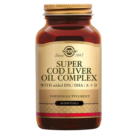 Solgar Super Cod Liver Oil Complex (levertraan met visolie en vitamine D) - 60 softgel