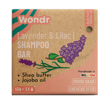 Afbeelding in Gallery-weergave laden, Wondr Shampoo Bar - Purple Healing - Droog haar - Normaal of XL
