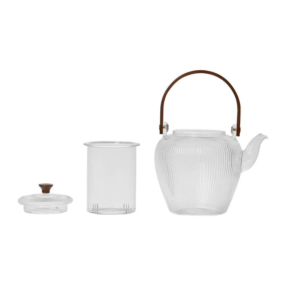 Theière + filter a/anse 1L glas