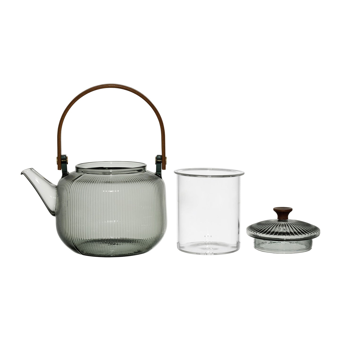 Theière green glass look 85cl