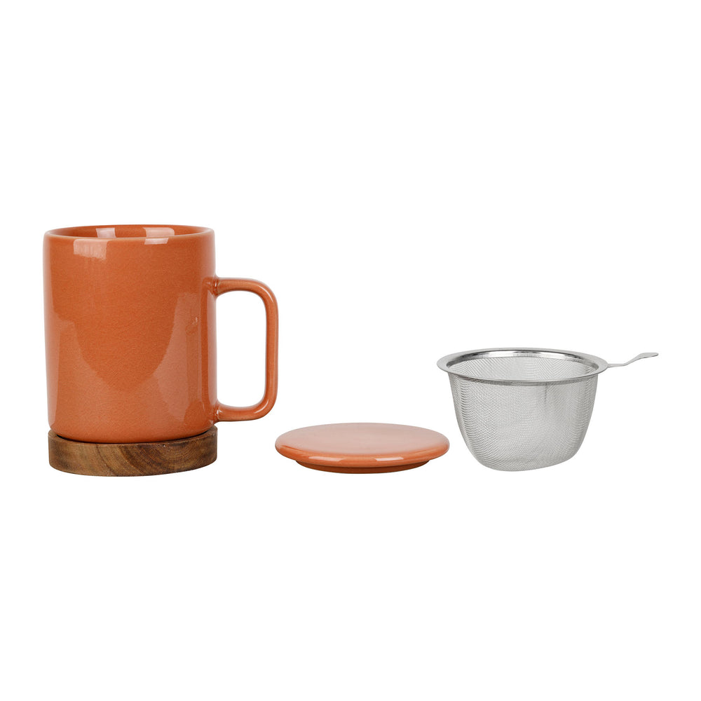 Tisanière rood/oranje 35cl