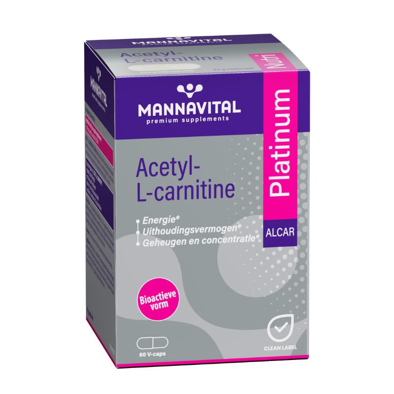 Mannavital Acetyl L-Carnitine Platinum - 60 V-caps