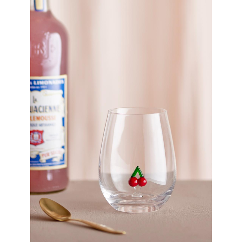 Misa glas met kersje