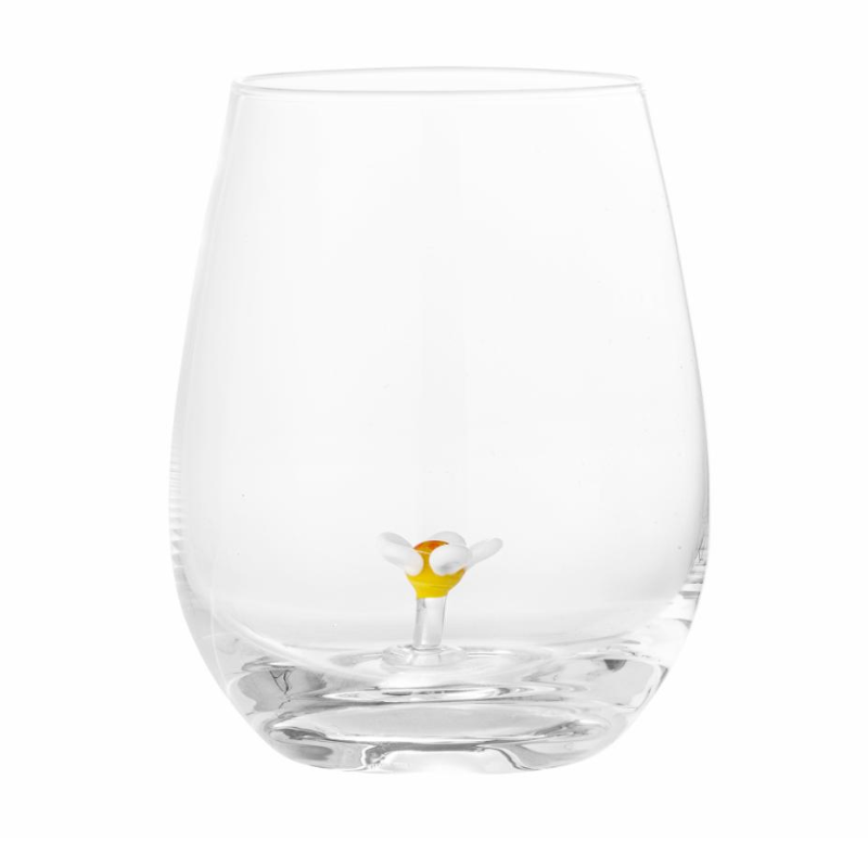 Misa glas met bloemetje