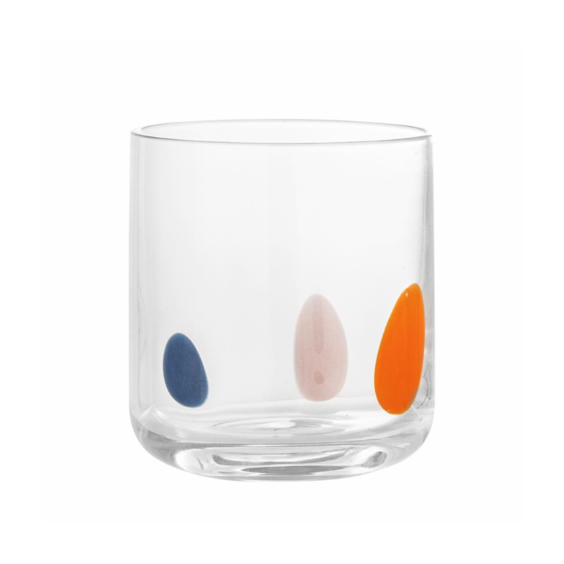 Glas met kleurrijke details