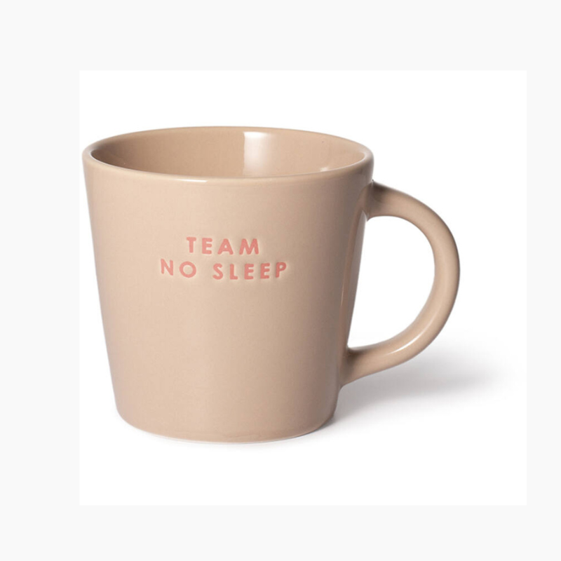 Mok cappuccino cup TEAM NO SLEEP beige 250ml