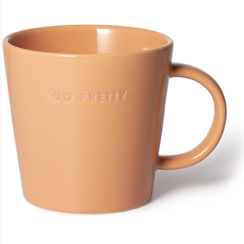 Mok tea cup TOO PRETTY orange 350ml