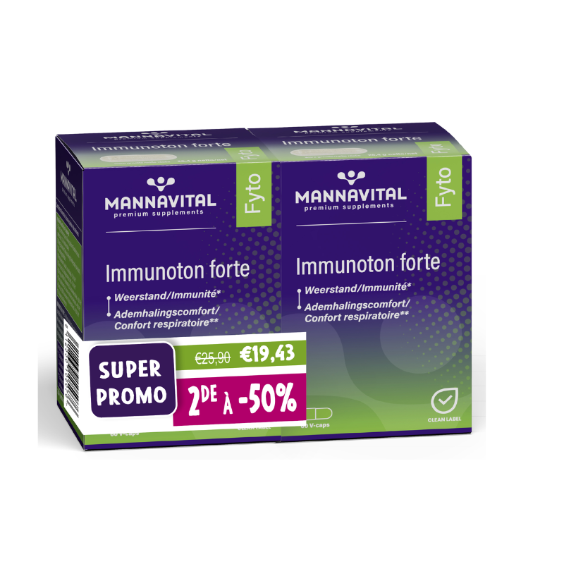 DUOPACK Mannavital Immunoton forte 2e à -50% - 2x60 V-caps