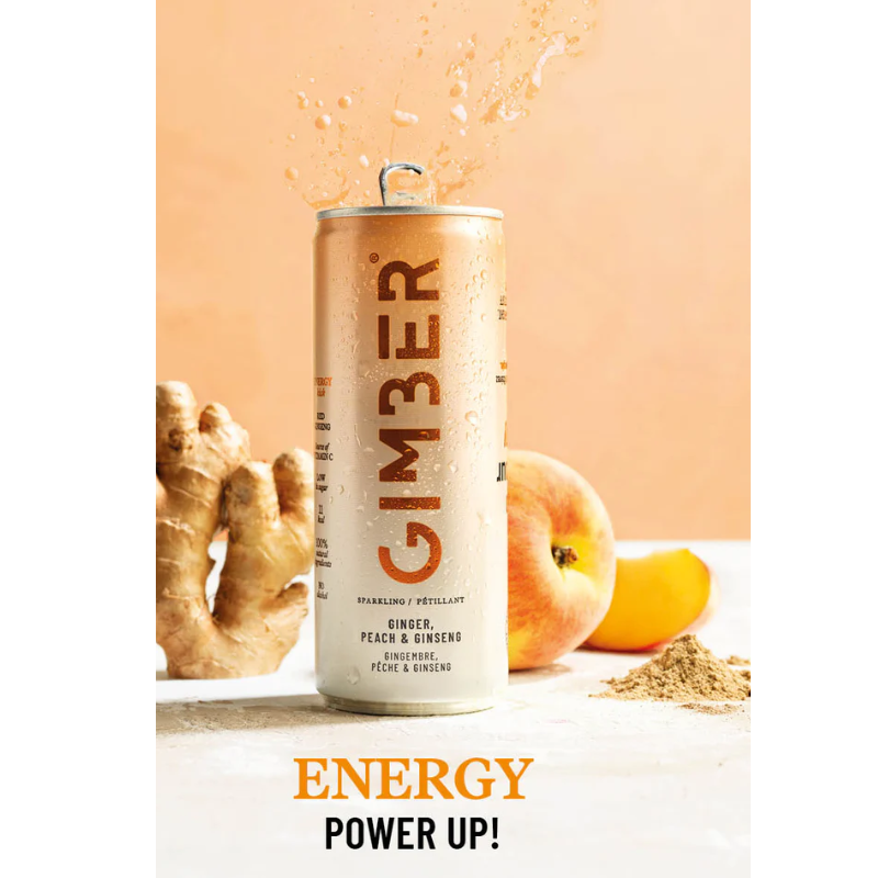Gember, Perzik en Ginseng -  250ml