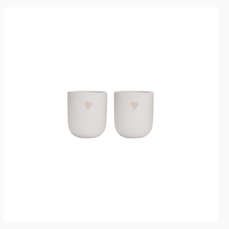 Heart kopjes - set van 2