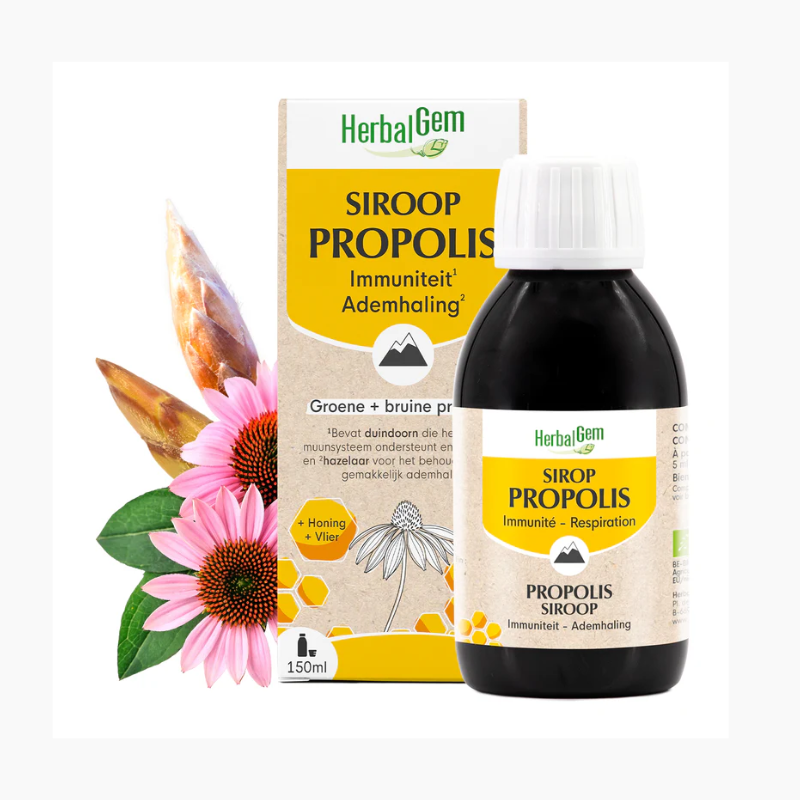Herbalgem Propolis Siroop Immuniteit Ademhaling - 150 ml