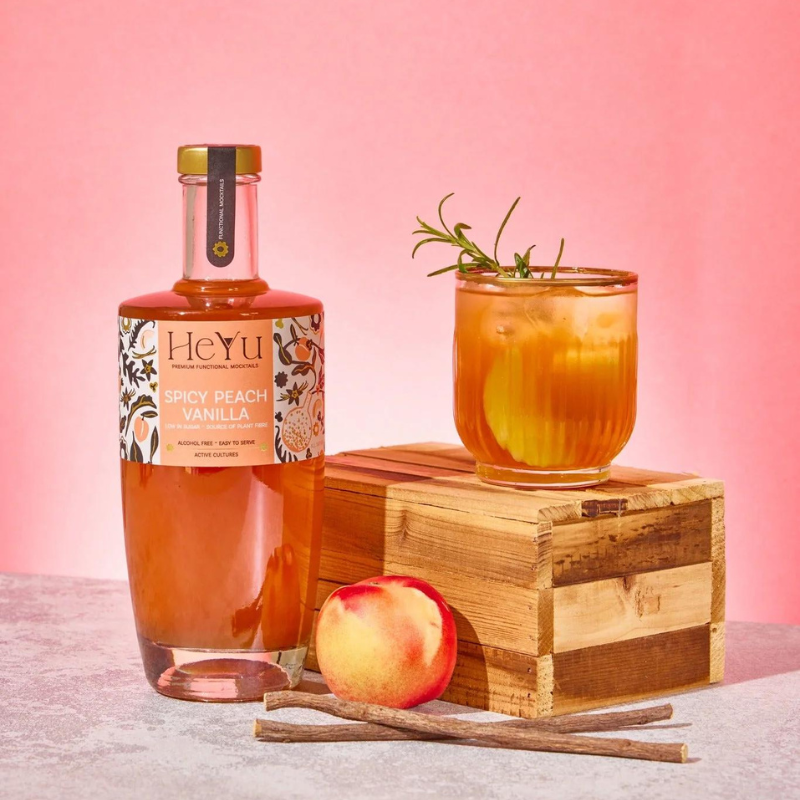 Aperobox Non alcoholic Heyu Spicy Peach Vanilla Mocktail  - 700 ml