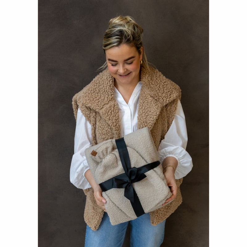 Giftset boucle taupe