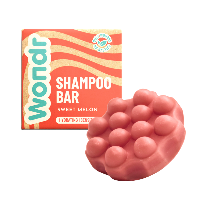 Wondr Shampoo Bar - Sweet Melon - Gevoelige hoofdhuid & Hydraterend - Normaal of XL