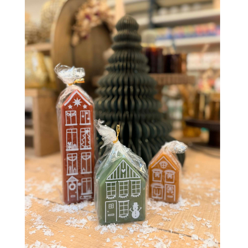 GIFTBOX - Kaarsen kersthuisjes