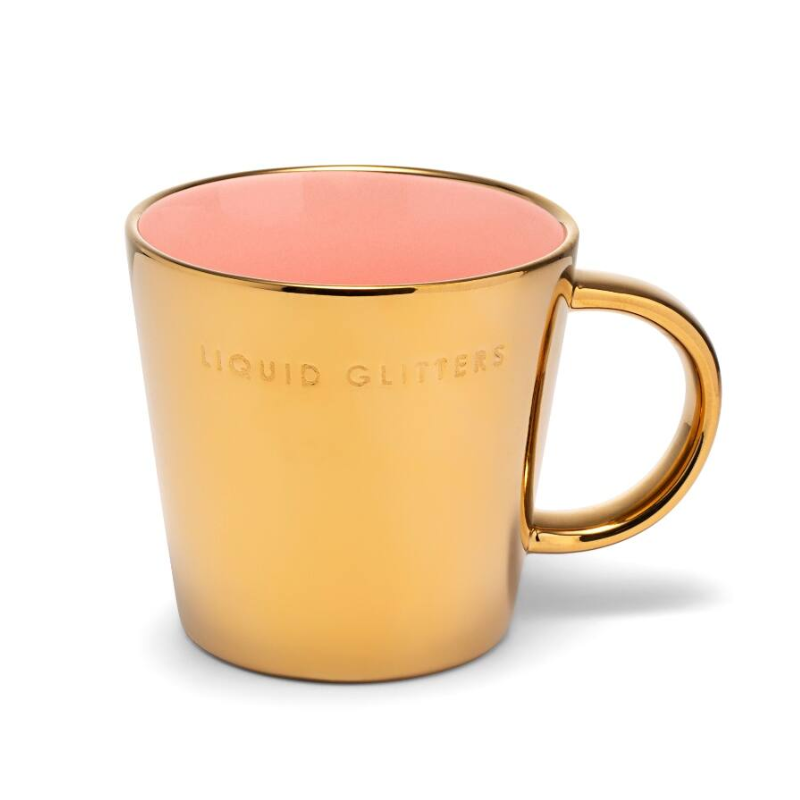 Mok tea cup Liquid Glitters 350 ml