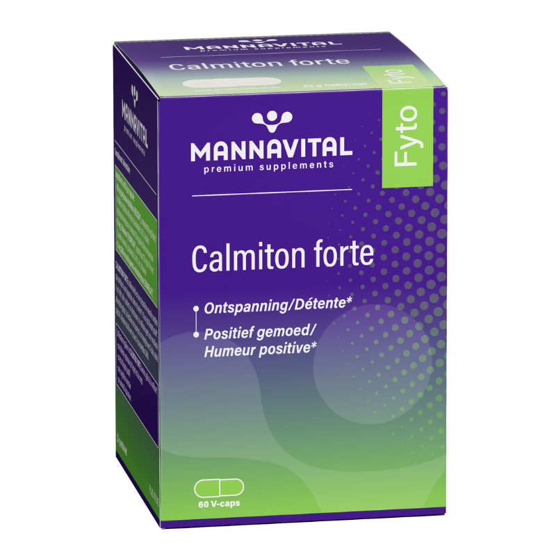 Mannavital Calmiton forte - 60 V-caps. – De Kruidenmozaiek