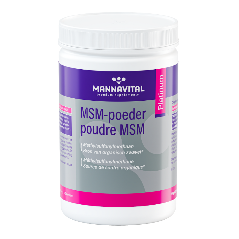 Mannavital MSM-poeder Platinum - 500 gr