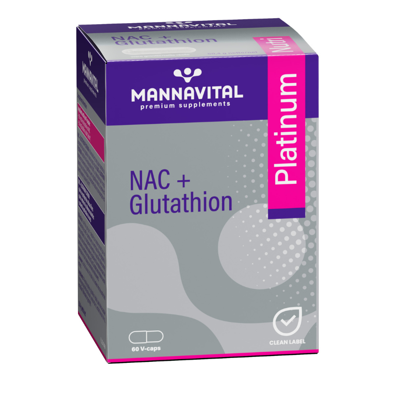 Mannavital NAC + Glutathion Platinum - 60 V-caps