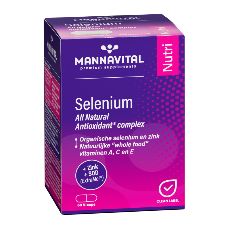 Mannavital Selenium All Natural Antioxidant complex - 60 V-caps