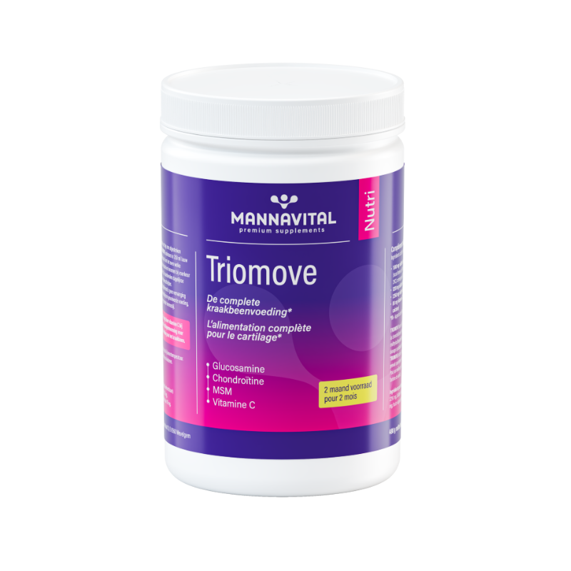 Mannavital Triomove met vanilesmaak - 480 gr