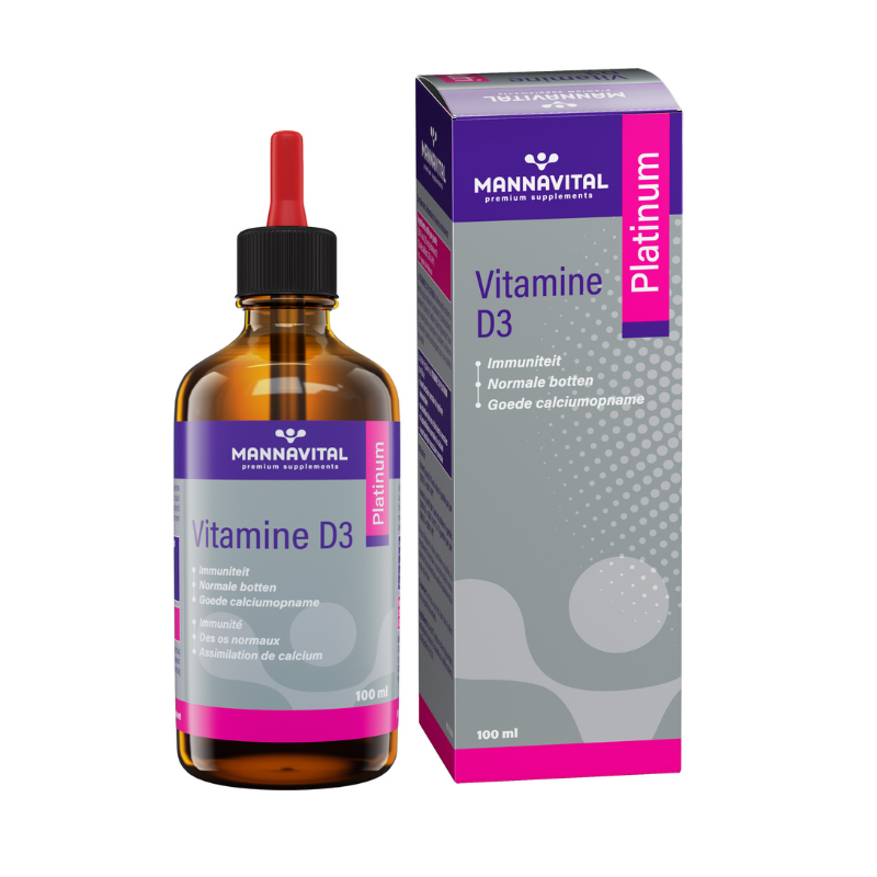 Mannavital Vitamine D3 Platinum druppels - 100ml