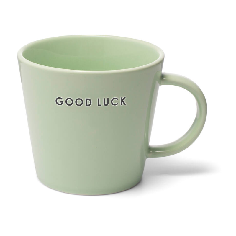 Mok cappuccino cup GOOD LUCK light green 250ml