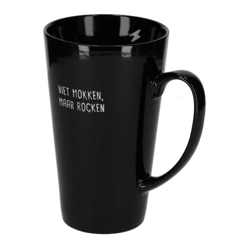 Mok XL niet mokken maar rocken