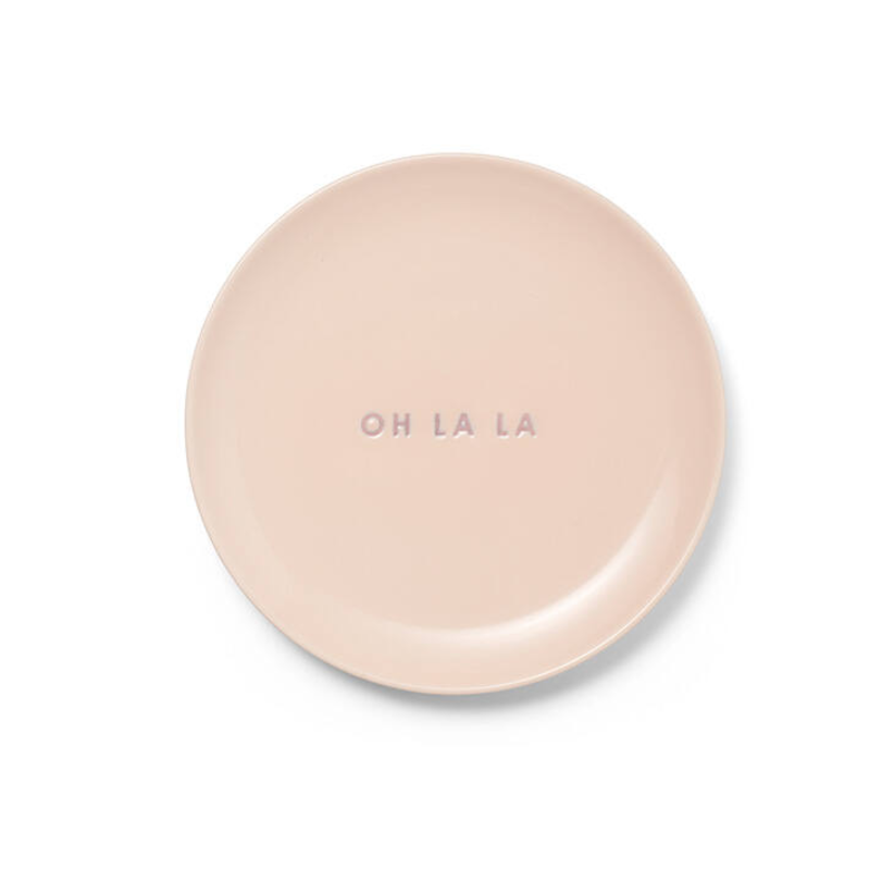 Keramieken taartbordje Oh La La (16cm)