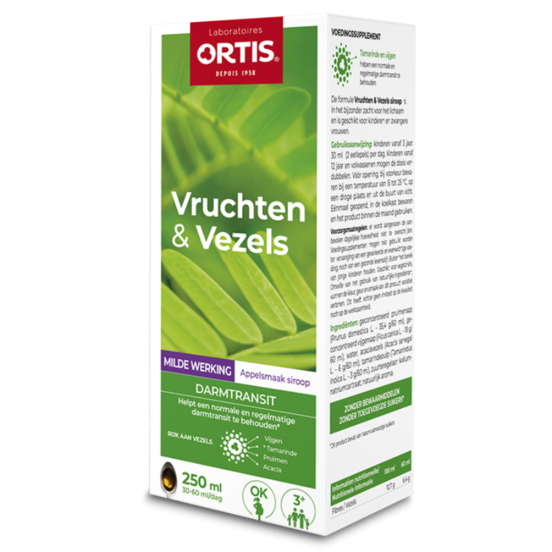 Ortis Vruchten & Vezels siroop (kids) - 250 ml