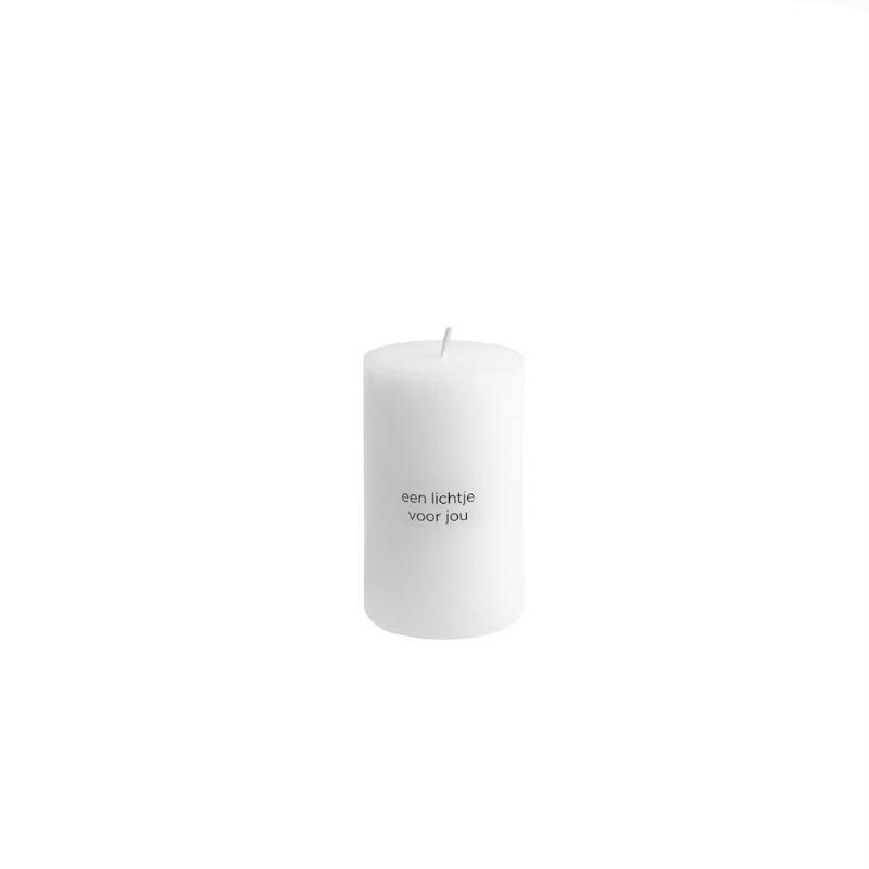 Kaars - Een lichtje voor jou - 5 x 5 x 8 cm