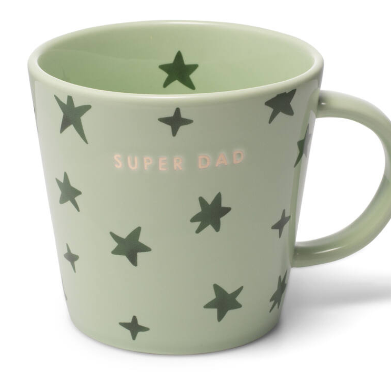 Mok tea cup super dad green 350 ml