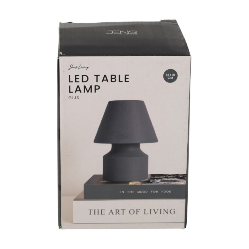 Tafellamp led grijs anthracite