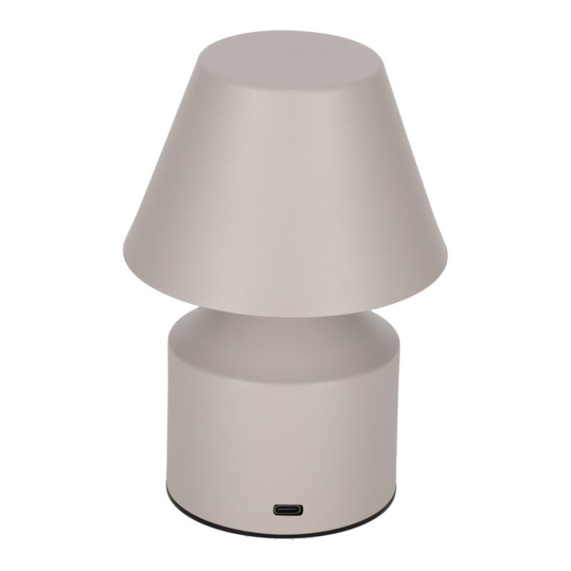 Tafellamp led grijs taupe
