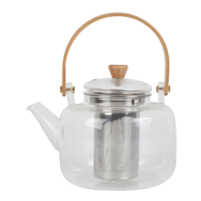 Theiere met filter glas - 95cl