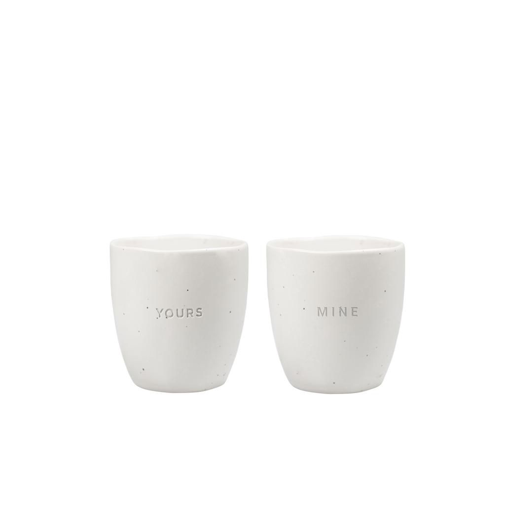 Mokken Yours - Mine, Set Van 2, 175 ml