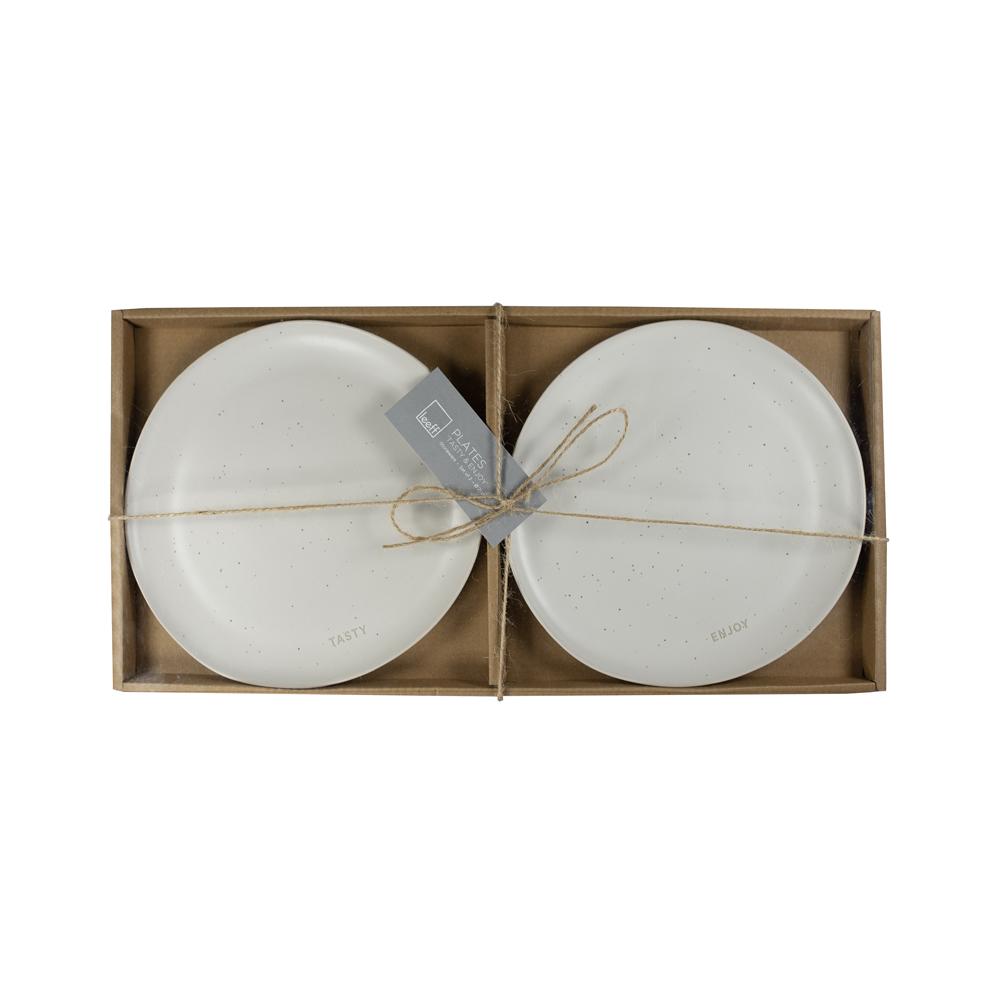 Bord Tasty - Enjoy, Set Van 2, 21 cm