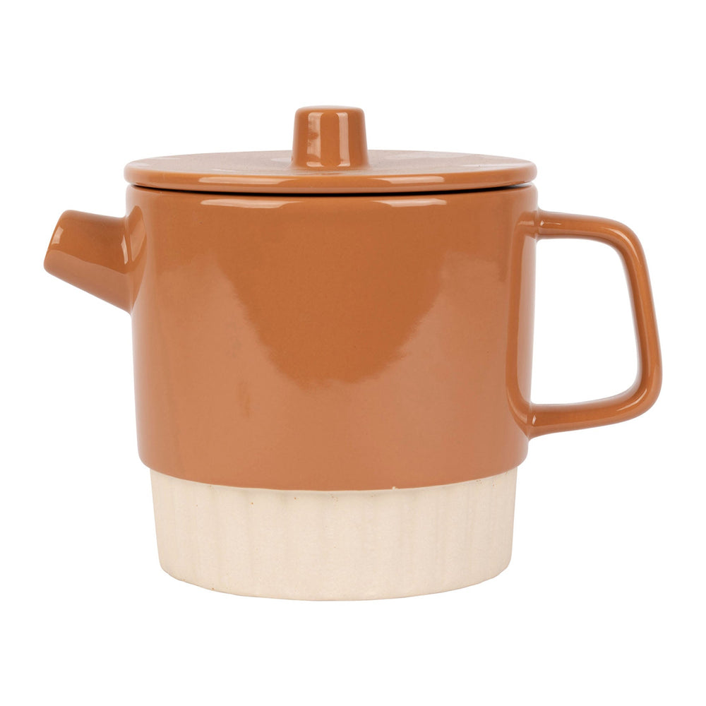 Theepot met filter terracotta