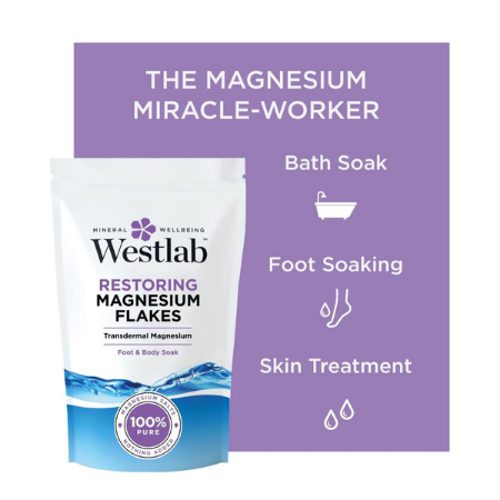 
                  
                    Westlab Badzout Magnesium Flakes - Restoring (ontspant, vult magnesium aan) - 1kg
                  
                