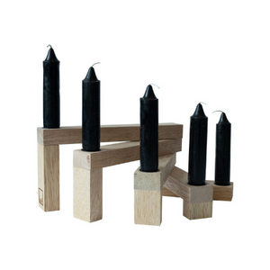 Decobox Candle holder wood