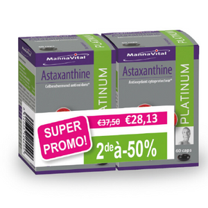 DUOPACK Astaxanthine Platinum Mannavital - 2x60 caps