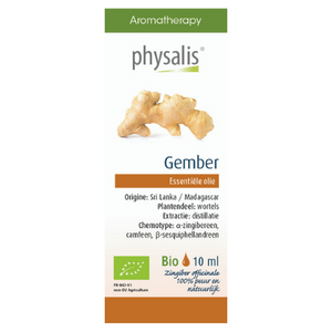Physalis Gember etherische olie Bio - 10 ml