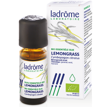 Ladrôme Lemongrass etherische olie Bio - 10 ml