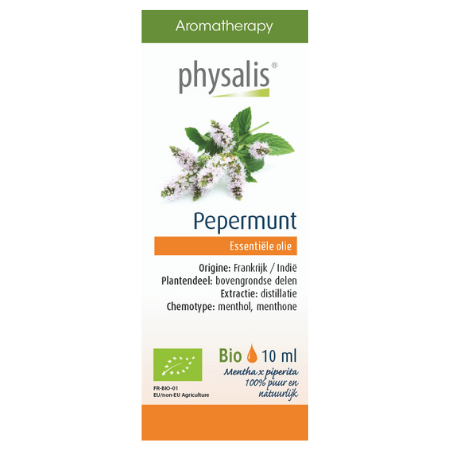 Physalis Pepermunt etherische olie Bio - 10 ml
