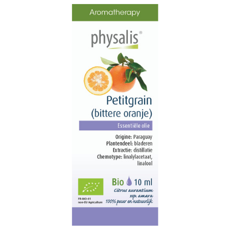 
                  
                    Physalis Petitgrain - Bittere sinaasappel etherische olie Bio - 10 ml
                  
                