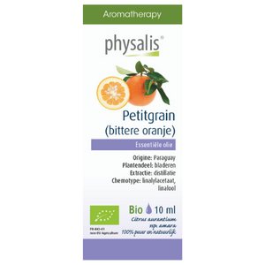 Physalis Petitgrain - Bittere sinaasappel etherische olie Bio - 10 ml