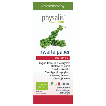 
                  
                    Physalis Zwarte peper etherische olie Bio - 10 ml
                  
                