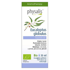 Physalis Eucalyptus globulus etherische olie Bio - 10 ml of 30 ml